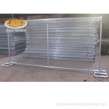 6*12 ft galvanizli zincir bağlantısı geçici çit